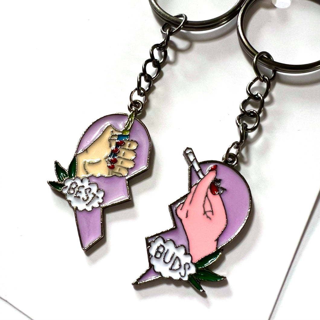 420 Best Buds Keychain gift set