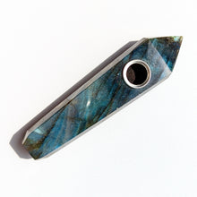 Load image into Gallery viewer, Natural Labradorite Crystal Pipe
